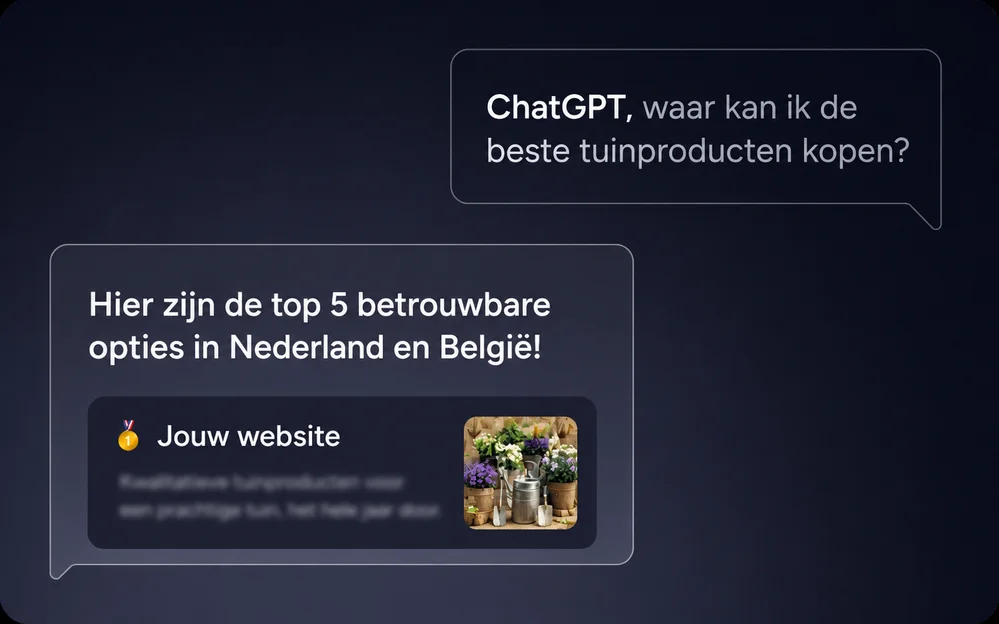 Jouw website in ChatGPT Jouw website in ChatGPT